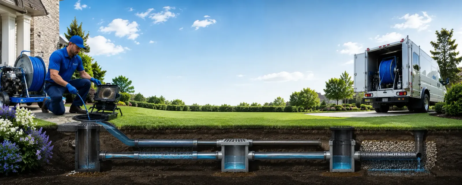 Outdoor drain cleaning information for Seville, OH